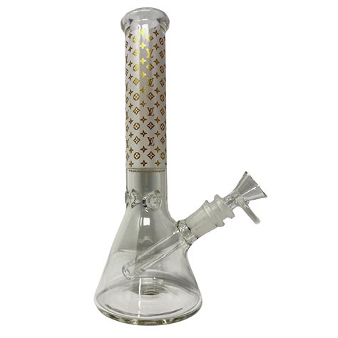 LV Louis Vuitton Glass Bong .